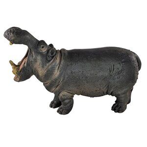 Schleich Hippopotamus Male #14132 Animal Figure Mouth Open Zoo Critter